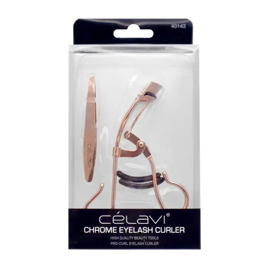 Celavi 40143 Chrome Eyelash Curler - 12 Pcs