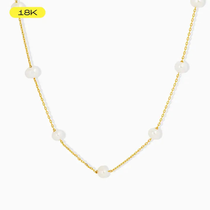 Freshwater Pearl Station Necklace