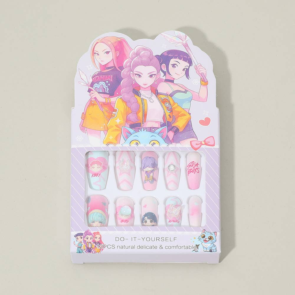 Kpop Demon Hunters DIY Press On Nail Set