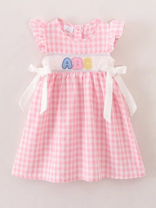 Back To School "Abc" Applique Dress