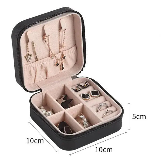 Travel Pu Leather Jewelry Case