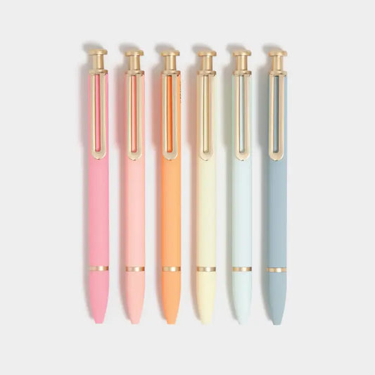 U Brands Sunset Hues the Monterey Ballpoint Pens, 6 Ct Assorted Colors