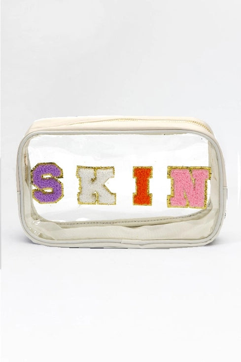 Large Clear Stuff Travel Cosmetic Makeup Pouch