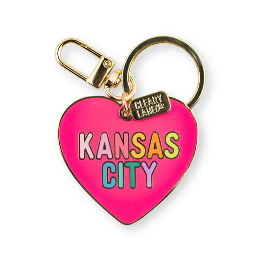 Kansas City Rainbow Enamel Keychains