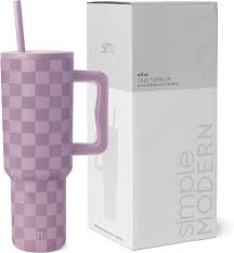 Trek Tumbler - Lavender Checkmate - 40oz