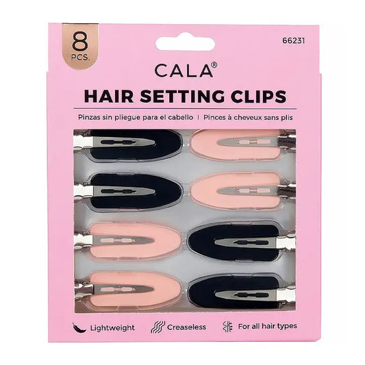 Hair Setting Clips Black and Pink