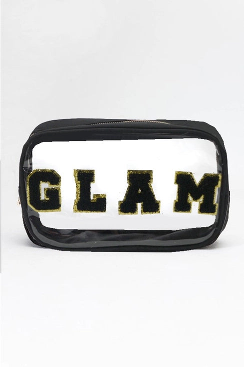 Large Clear Stuff Travel Cosmetic Makeup Pouch