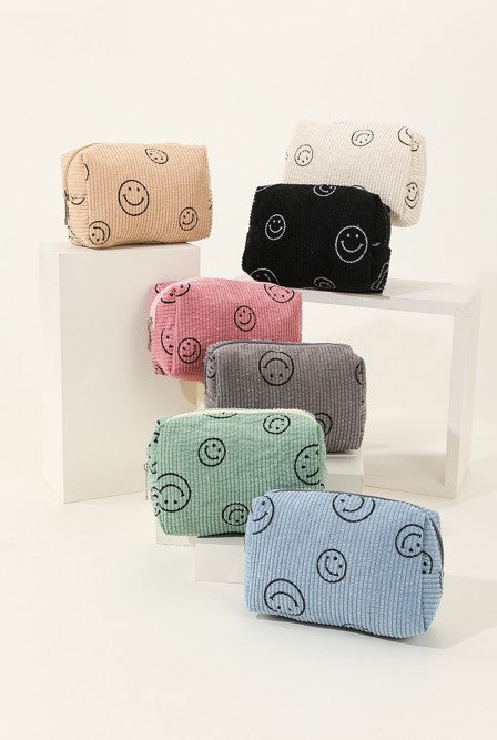 Smiley Cosmetic Makeup Pouch Bag
